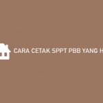 Cara Cetak SPPT PBB Yang Hilang