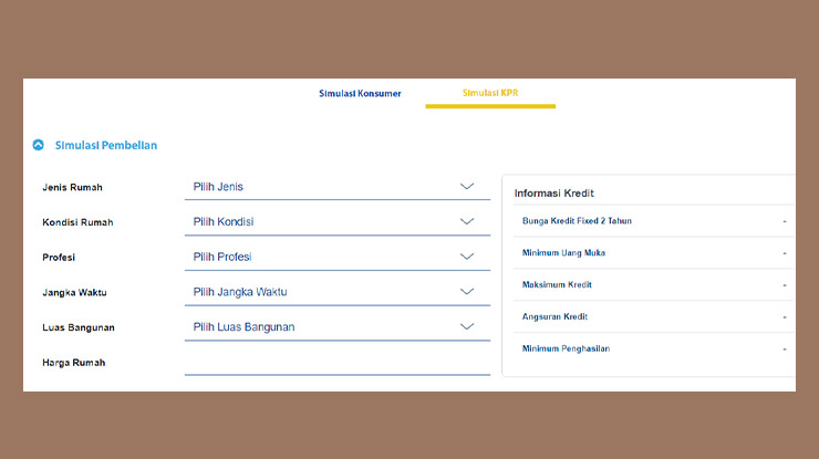 Cara Simulasi KPR Bank BJB Online