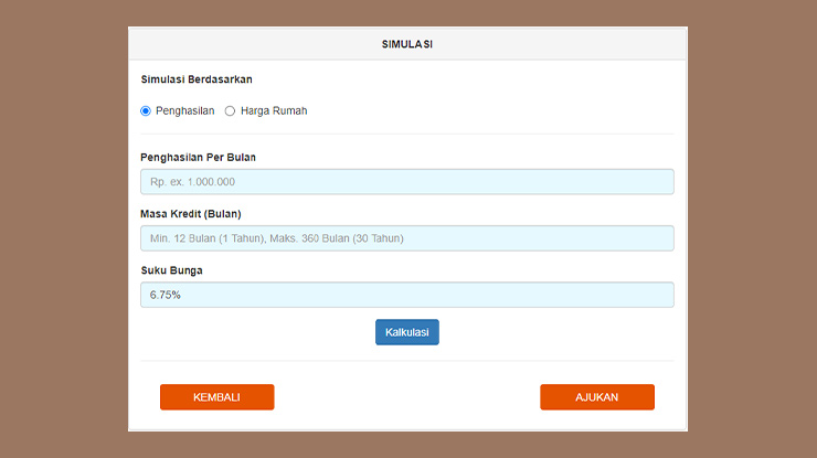 Cara Simulasi KPR Bank BNI Online