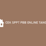 Cek SPPT PBB Online Tangerang