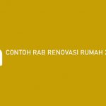 Contoh RAB Renovasi Rumah 2 Lantai