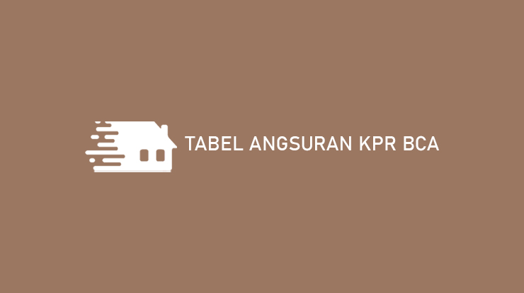 Tabel Angsuran KPR BCA