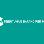 Kebutuhan Batako Per Meter