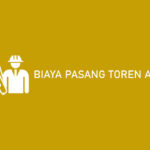 Biaya Pasang Toren Air