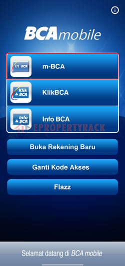 Buka M Banking BCA
