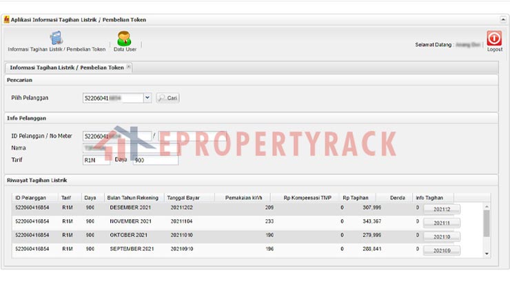Cek Tagihan Listrik Bulan Lalu