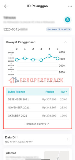 Ketuk Riwayat Penggunaan