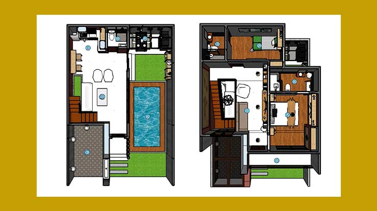 Denah Rumah Ukuran 10x12 1