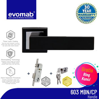 Handle Pintu Matte Black Modern Novus Series 603