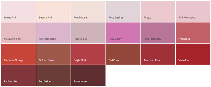 Katalog Warna Cat Dulux Catylac Merah