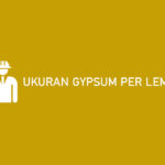 Ukuran Gypsum Per Lembar