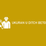 Ukuran U Ditch Beton