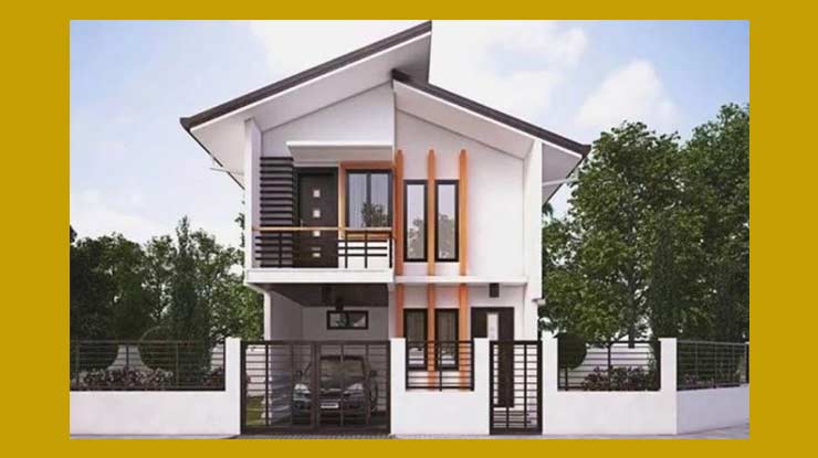 Desain Rumah Minimalis Pilar Kayu