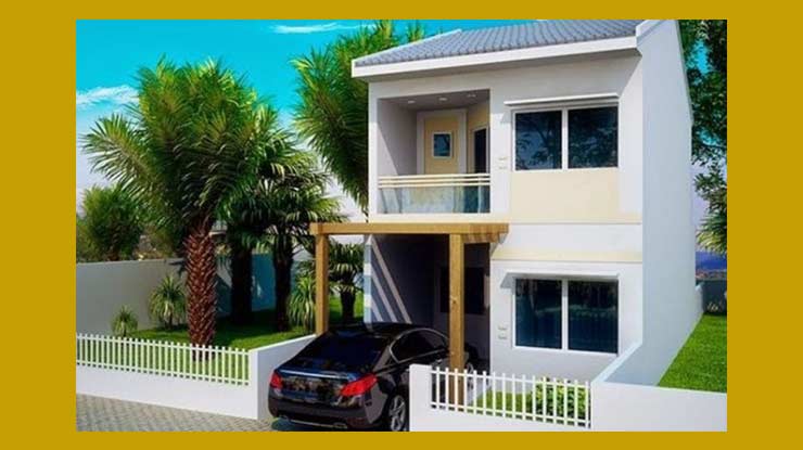 Desain Rumah Minimalis 2 Lantai Tropis