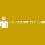 Ukuran GRC Per Lembar