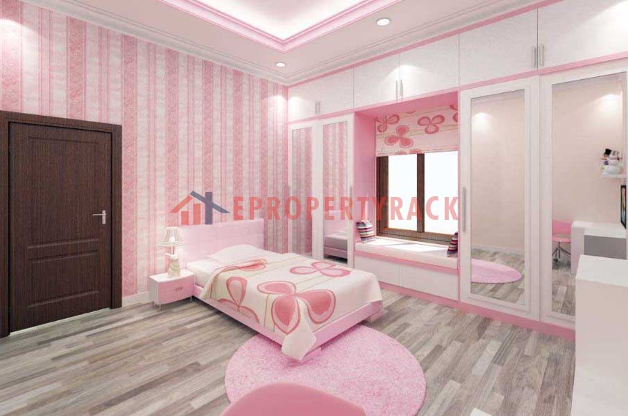 Warna Pink kamar tidur
