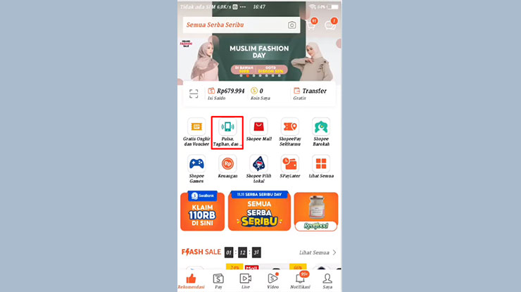 Buka Aplikasi Shopee