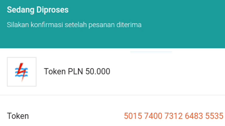 Cara Melihat Nomor Token di Shopee